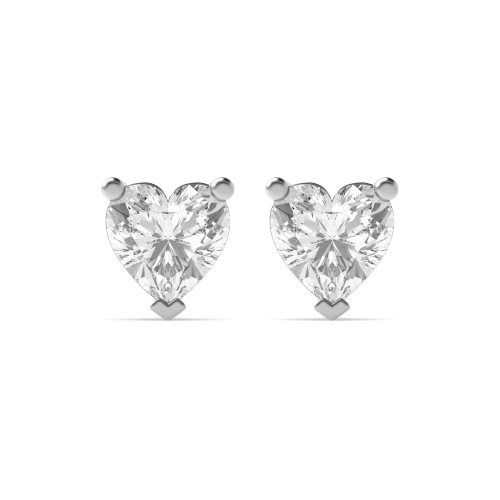 Prong Heart classic Stud Earrings