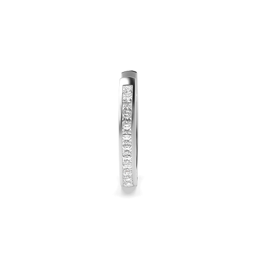 Channel Setting Princess Petit 17mm Single Diamond Earring