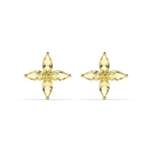 4 Prong Marquise Star Exclusive Gift Topaz Stud Earrings