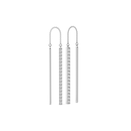 Purchase Pave Setting Bar Design Earrings For Women - Abelini