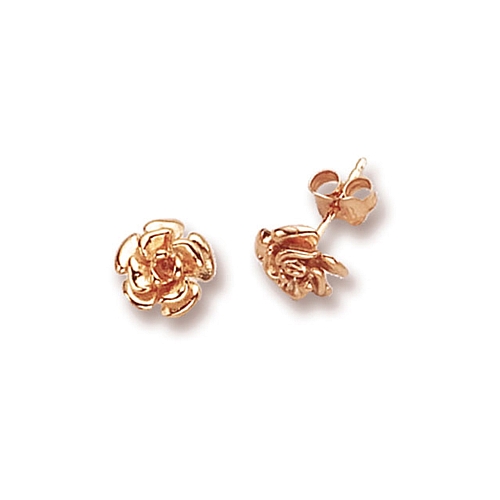 Rose Gold Delicate Diamond Earrings
