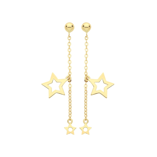 Yellow Gold Timelessbind Diamond Earrings