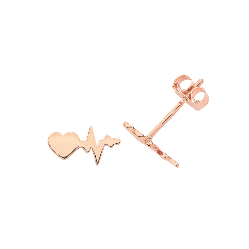 Rose Gold Hugs xoxo Diamond Earrings