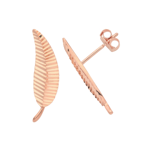 Rose Gold Tree of life Diamond Earrings