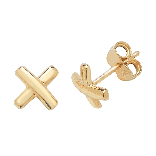 Yellow Gold Plus Diamond Earrings
