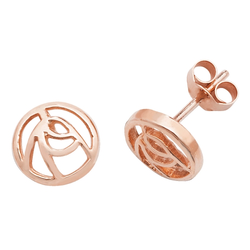 Rose Gold Classic Diamond Earrings
