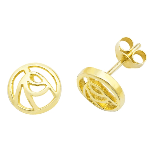 Yellow Gold Classic Diamond Earrings