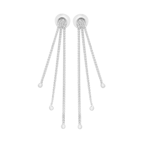 White Gold Unique dangle Diamond Earrings