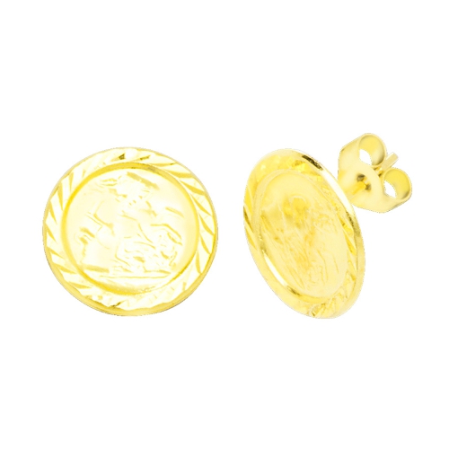 Yellow Gold Vintage sarah coventry Diamond Earrings