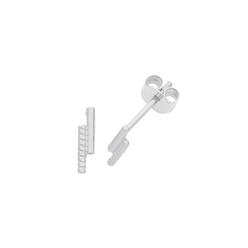 White Gold Heartbeat designer Diamond Earrings