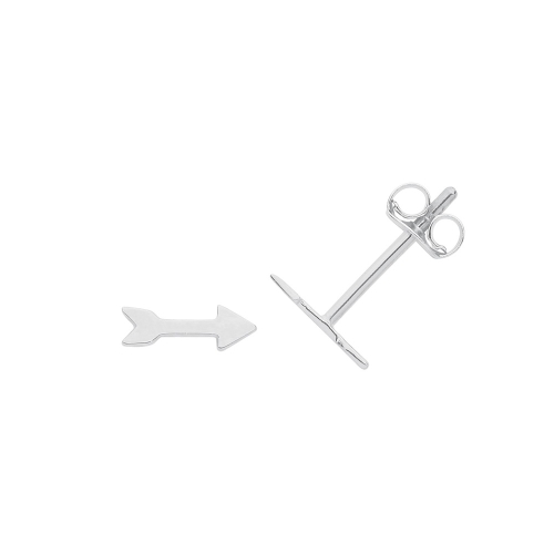 White Gold Arrow shaped Diamond Earrings
