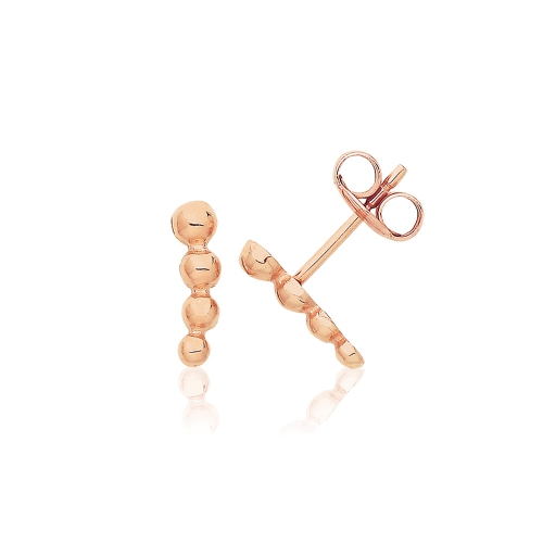 Rose Gold Dropping ball Diamond Earrings