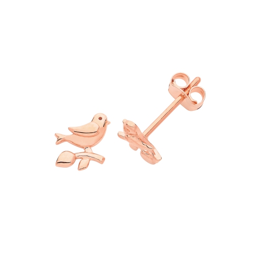 Rose Gold Sparrow Diamond Earrings