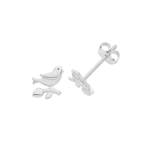 White Gold Sparrow Diamond Earrings