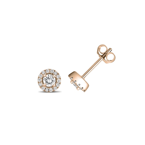 Purchase Round Shape Diamond Cluster Earring - Abelini