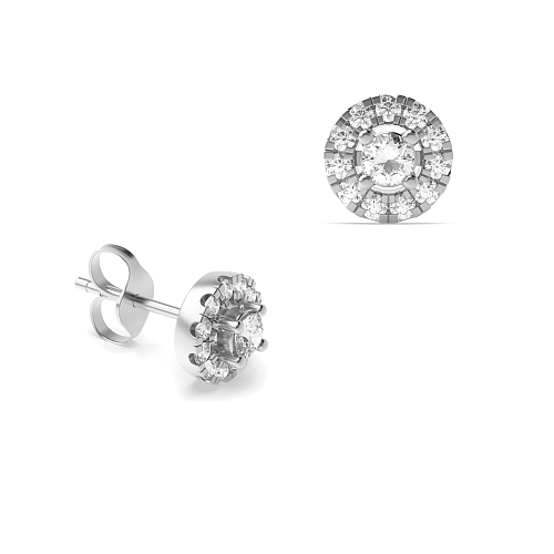4 Prong Round Luminous Lab Grown Diamond Earrings