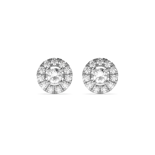 4 Prong Round Luminous Lab Grown Diamond Earrings