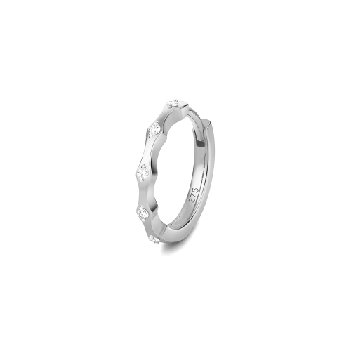 3 Prong Round White Gold Lustre Diamond Earrings