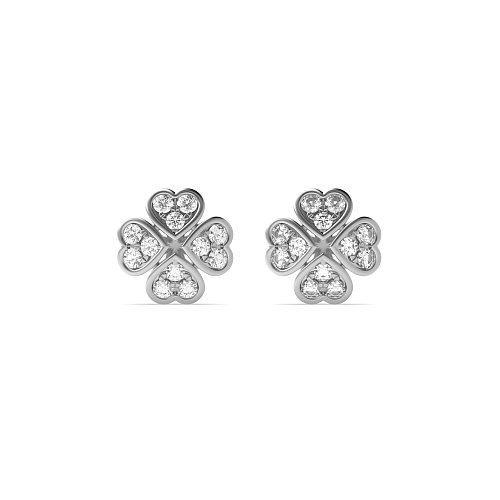 6 Prong Round Shine Lab Grown Diamond Earrings