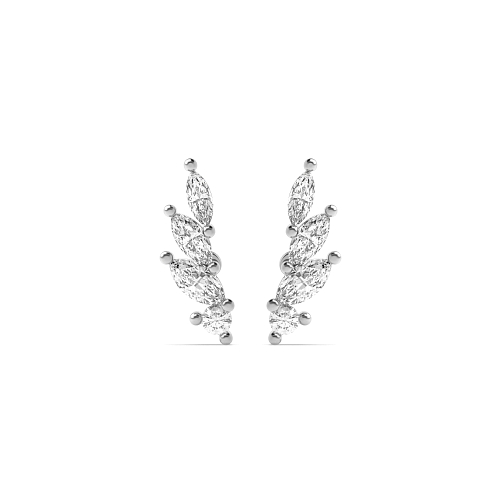 Pave Setting Marquise EchoCircuit Designer Earrings