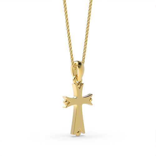 Yellow Gold Byzantine Pendant Necklaces