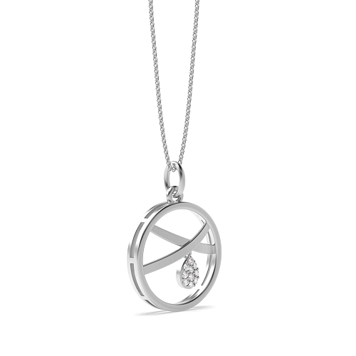 4 Prong Round Nexus Designer Pendant Necklaces