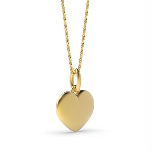 Yellow Gold Personalize Pendant Necklaces