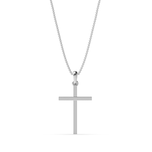 plain classic Cross Pendant Necklace