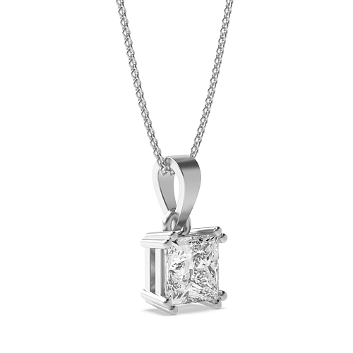 6 Prong Princess Timeless Pendant Necklaces