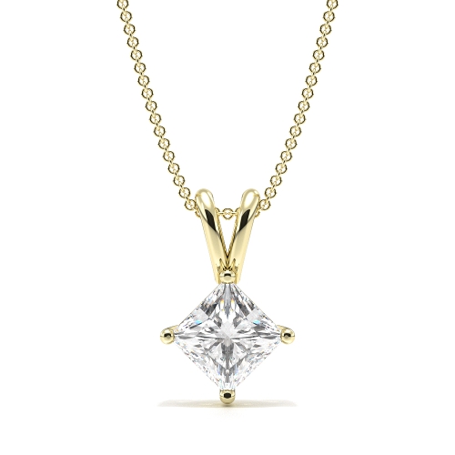 Buy Diamond Necklace Princess Cut Diamond Pendant - Abelini
