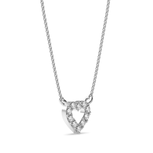 Pave Setting Round 6x6mm Designer Pendant Necklaces