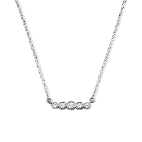 0.15Ct Statement Moissanite Necklace for Women (3.5X15Mm)