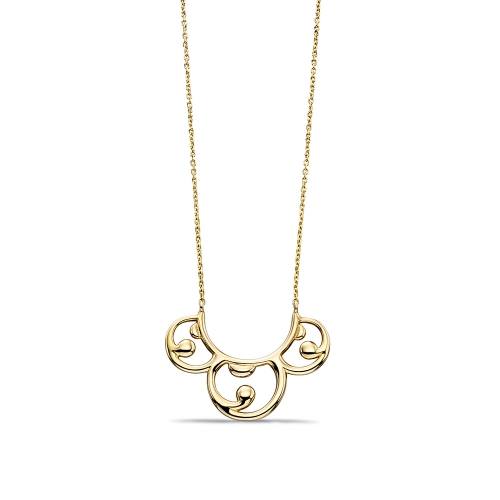 Yellow Gold Exclusive baroque Pendant Necklaces