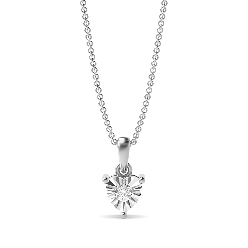 3 Prong Round Mystic sparkle Delicate Pendant Necklaces