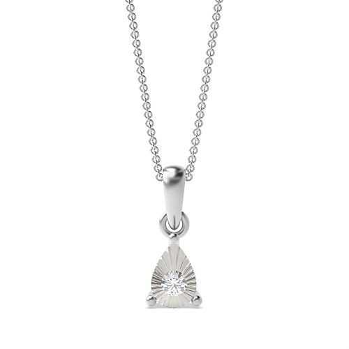 4 Prong Round Boundless beam Pendant Necklaces
