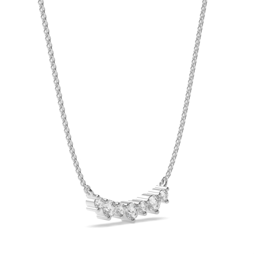 3 Prong Round Journey Designer Pendant Necklaces