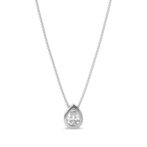 Prong Pear Ethereal Pendant Necklaces