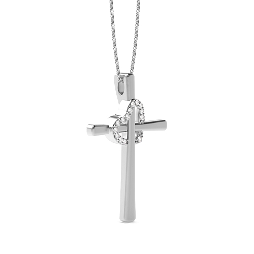 4 Prong Round Shine Pendant Necklaces