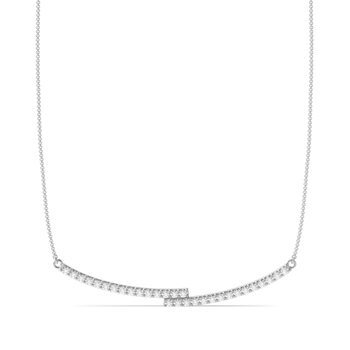 4 Prong Round Unique Pendant Necklaces