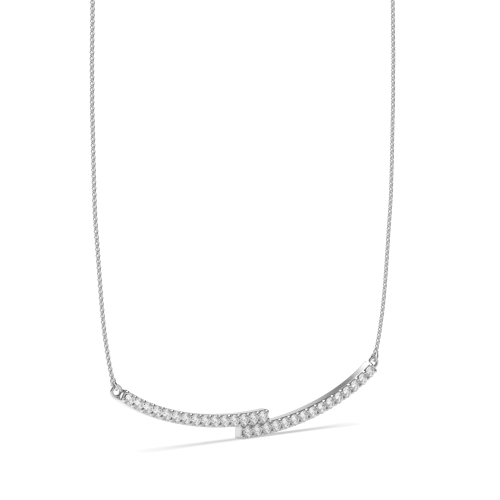 4 Prong Round Unique Pendant Necklaces