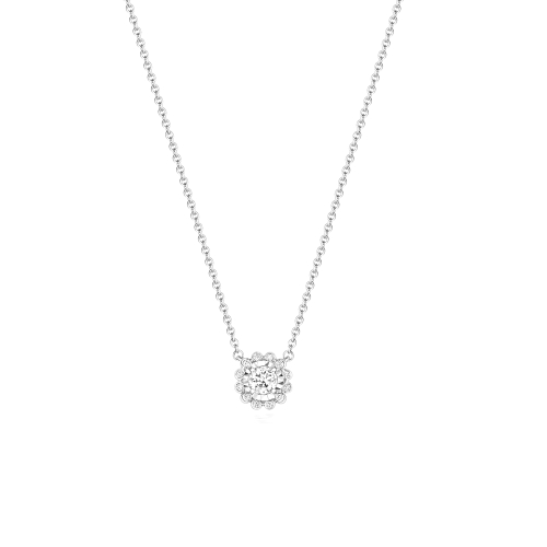 Bezel Setting Round Baguette loop Pendant Necklaces