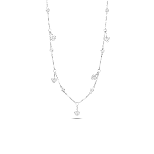 Bezel Setting Round Designer lustre Pendant Necklaces