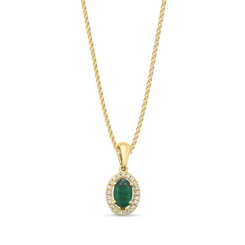 4 Prong Oval Yellow Gold Solid bail basket set Pendant Necklaces