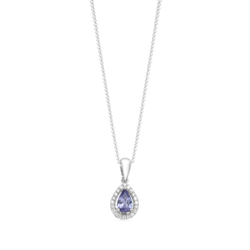 3 Prong Pear Gemstone Diamond Jewellery