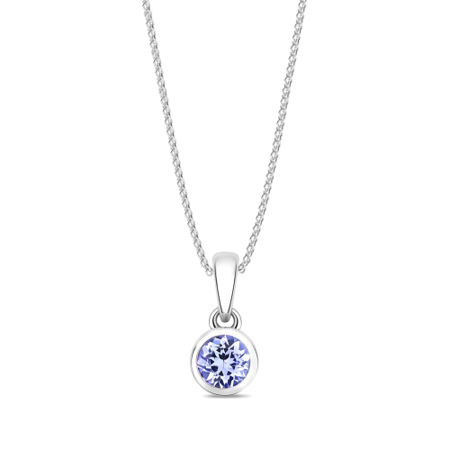 bezel setting round diamond color stone pendant