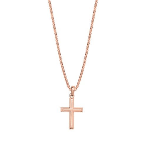 Purchase Plain Metal Cross Pendant Necklace - Abelini