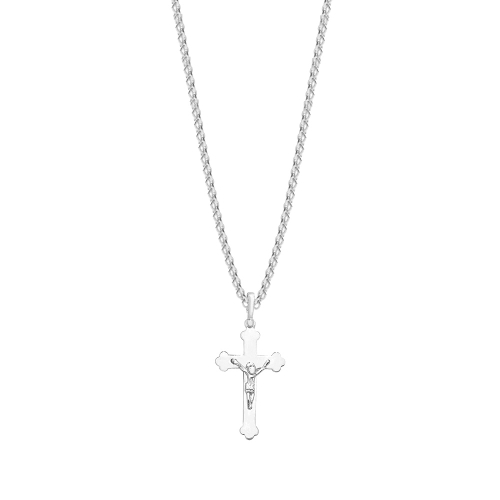 Buy Plain Metal Cross Pendant Necklace - London - Abelini