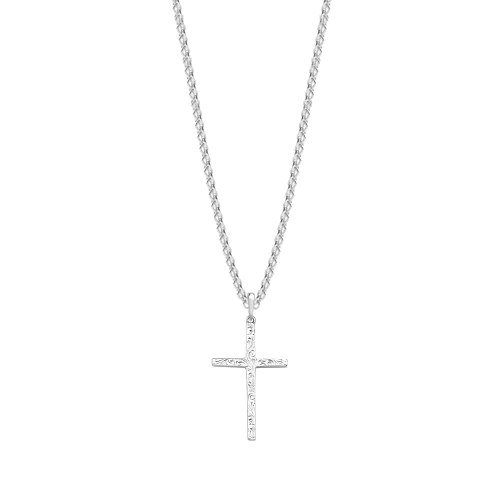 Buy Plain Metal Cross Pendant Necklace - Abelini London - Abelini