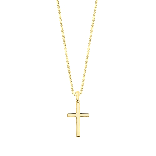 Yellow Gold Flare Pendant Necklaces