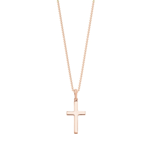 style in occasion with these plain metal cross pendant
